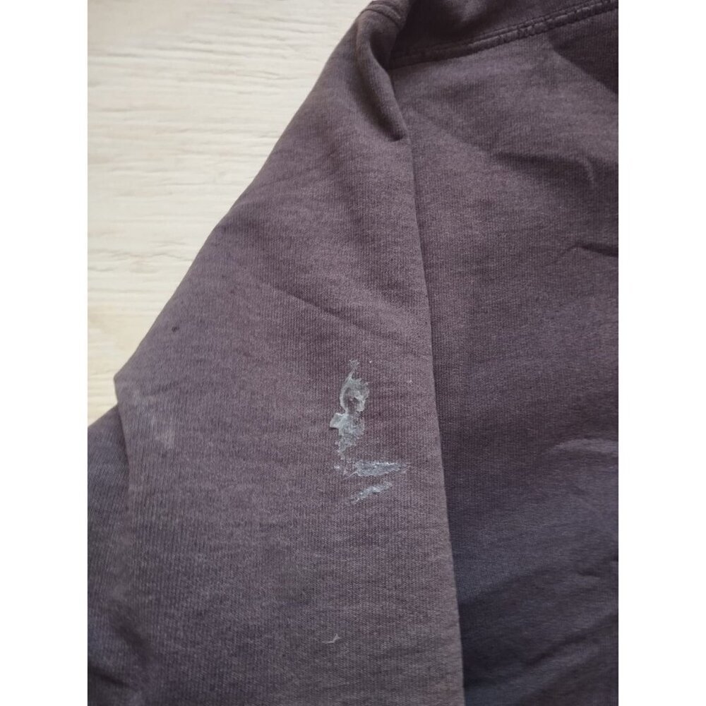 Carhartt Hoodie Men's XL Dark Brown Full Zip Thermal Lined Distressed Thrashed - Picture 5 of 13